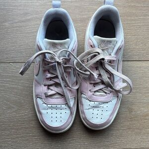 Nike Light Pink and White Athletic Shoes